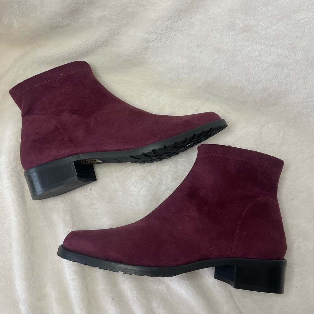 Ron White Women's Burgundy Ankle Boots Sz 9.5